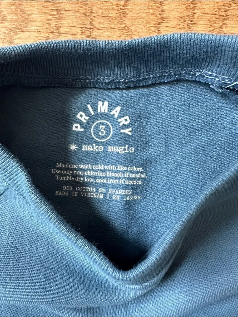 NWT Primary Sweatshirt in Slate Blue, size 3